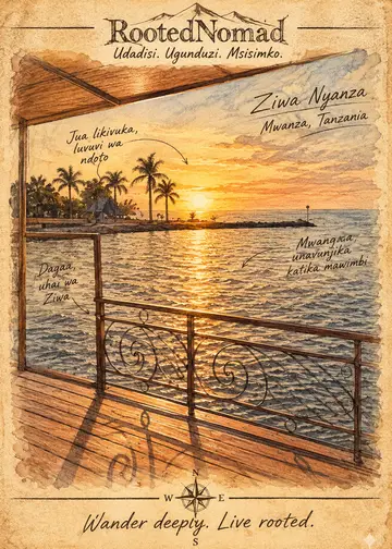 Field note: sunset over Lake Victoria, Mwanza, Tanzania